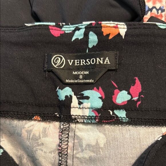 🎄VERSONA FLORAL STRETCH PANTS - Picture 5 of 5